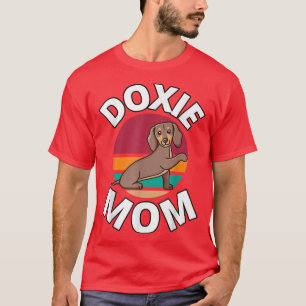 Camiseta Doxie Mãe Dachshund Weiner Cão Sausado Puppy Mothe