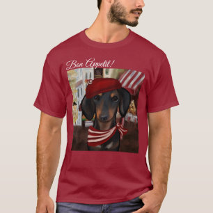 Camiseta Doxie Preto e Marrom