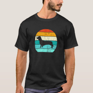 Camiseta Doxshund Dog Estilo Retroativo
