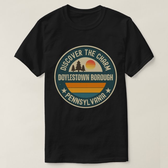 Camiseta Doylestown borough, Pensilvânia (Frente do Design)