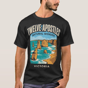 Camiseta Doze Apóstolos Vitória Austrália Viagem Vintage
