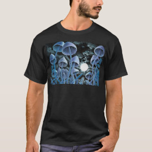 Camiseta Doze cogumelos mágicos na lua de cheio