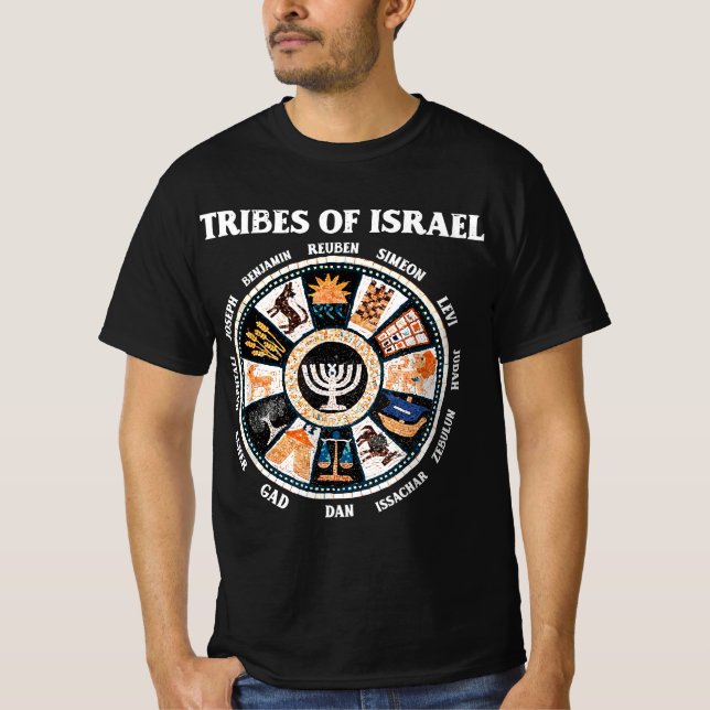 Camiseta Doze tribos israelitas hebraicas Judah (Frente)