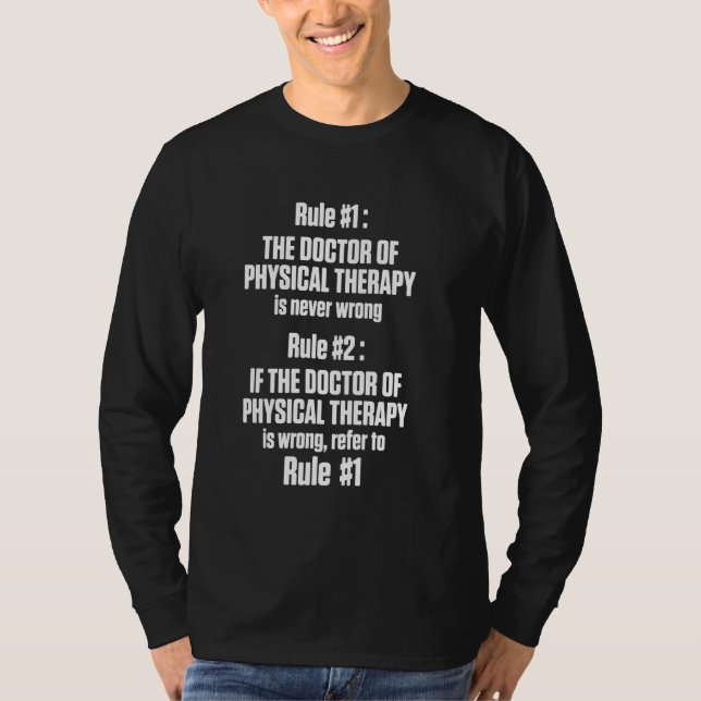 Camiseta Dpt Médico De Terapia Física Fisioterapia (Frente)