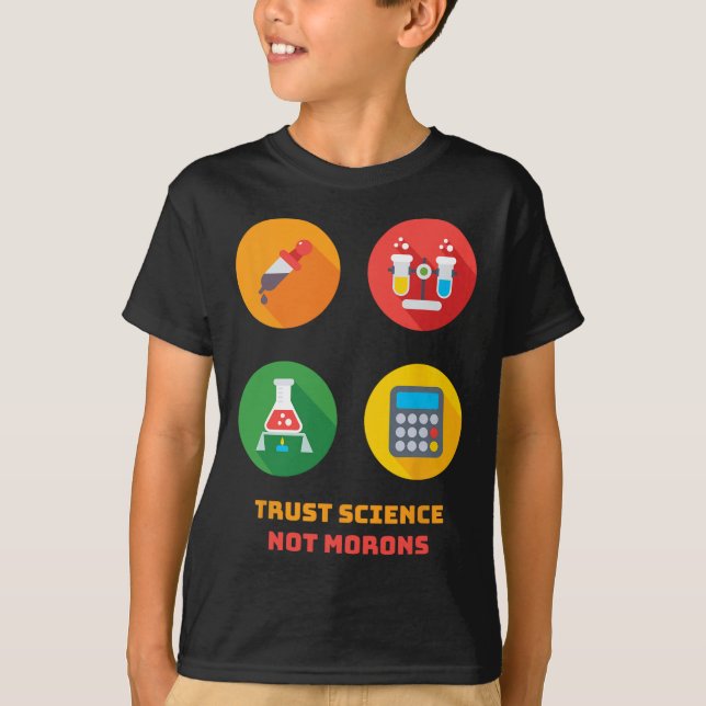 Camiseta Dr. Anthony Fauci Trust Science Not Morons Retro V (Frente)