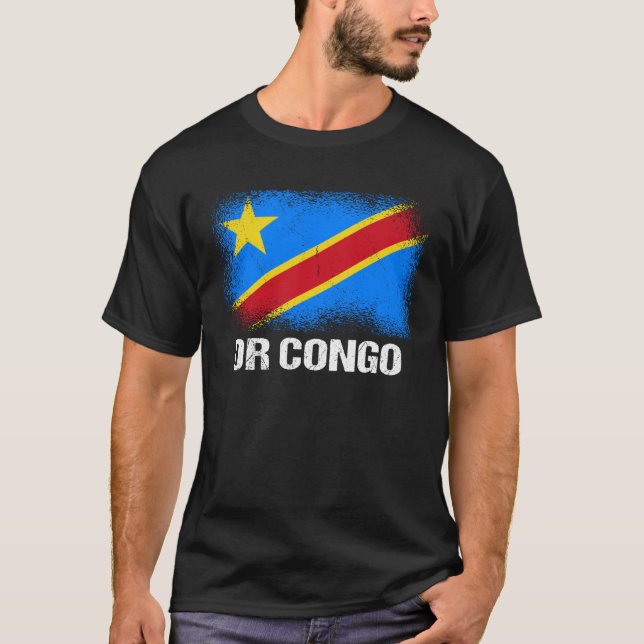 Camiseta DR Congolese Flag DR Congo (Frente)