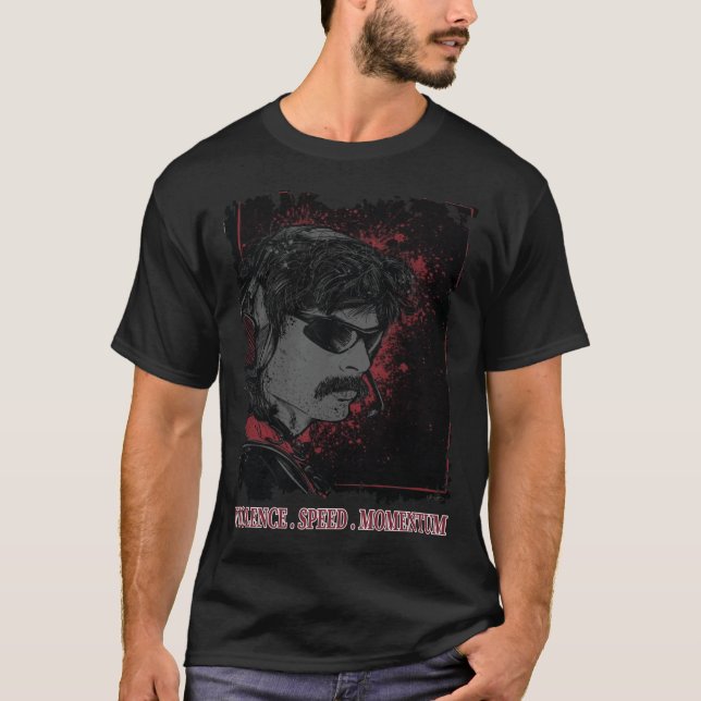Camiseta Dr. Desrespeitar a Força de Violência Momentum Ess (Frente)