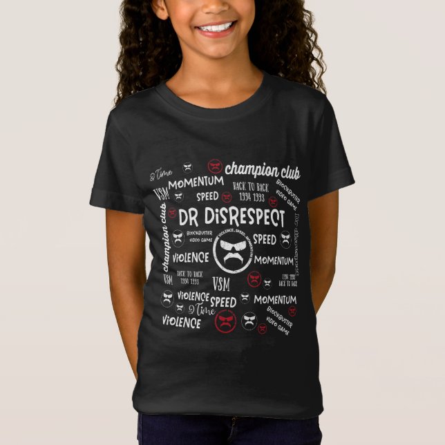 Camiseta Dr Disrespect Violence Speed Momentum (Frente)