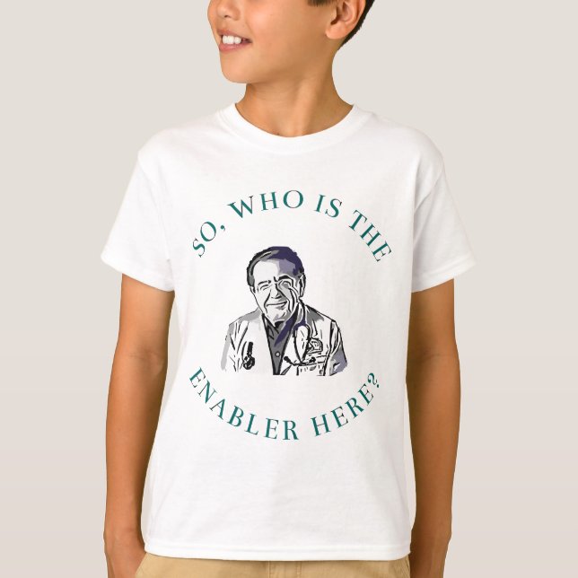 Camiseta DR diz SO quem é Enabler aqui agora (Frente)
