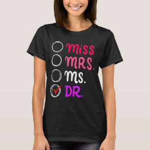 Camiseta Dr doutor doutorado ph.d presente engraçado de for