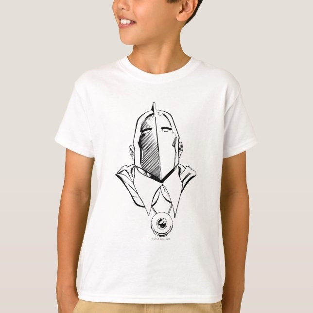 Camiseta Dr. Fate Mask Outline (Frente)
