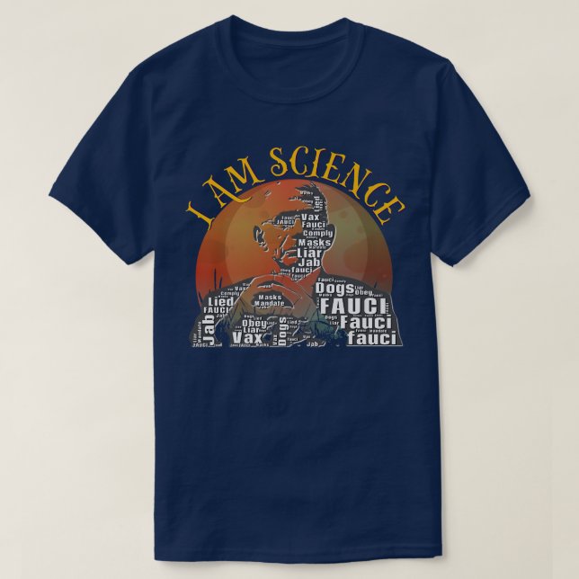 Camiseta Dr Fauci I Am Science Space Alien anti Mandate Arr (Frente do Design)