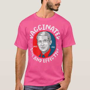Camiseta Dr. Fauci Tshirt Para Homens Dr. Fauci Vacinou Tsh