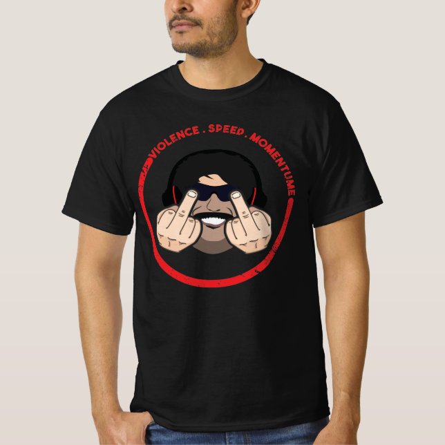 Camiseta Dr. Ignora Violência Velocidade Momentum T-Shirt (Frente)