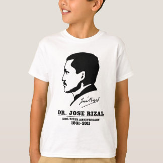 Camiseta Dr. Jose Rizal no 150º Aniversário das Souvenirs