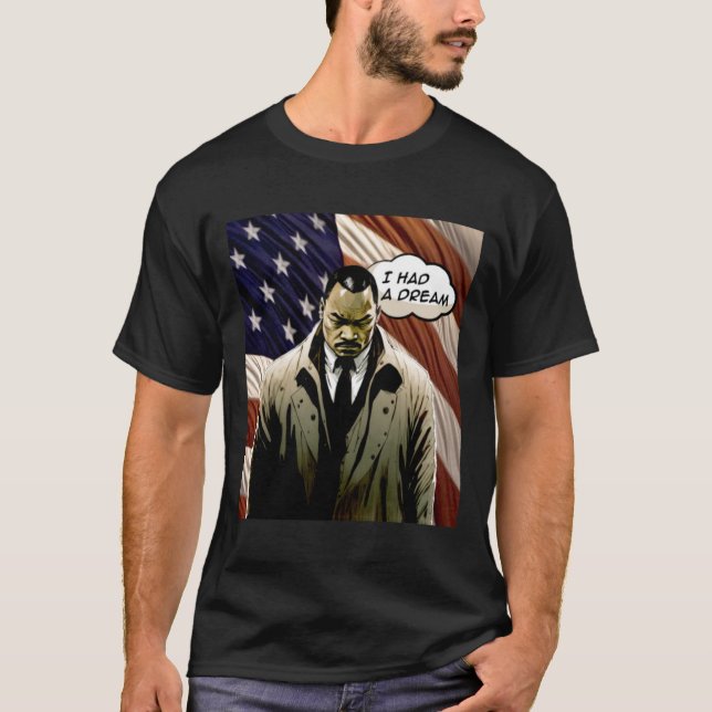 Camiseta Dr. Martin Luther King Jr. No. 2 Eu Tive um Sonho (Frente)