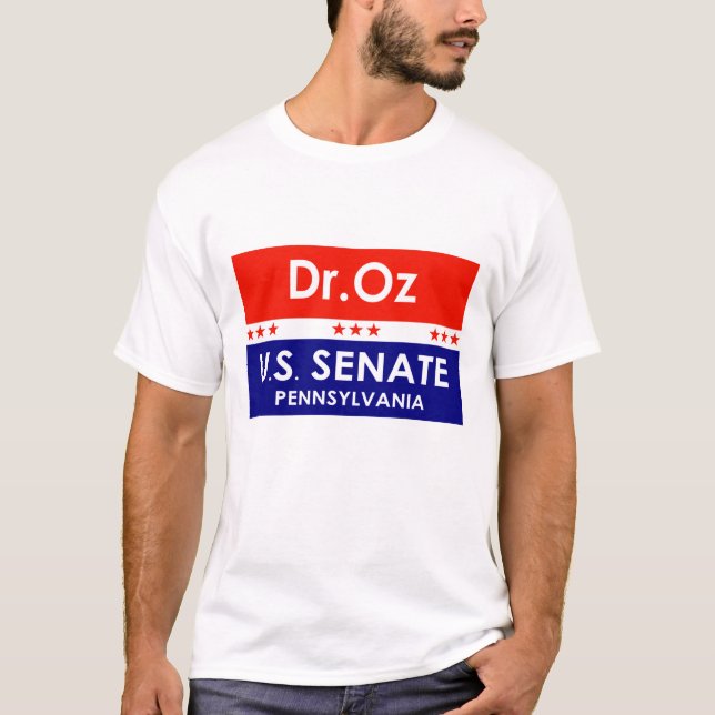 Camiseta Dr. Oz Senado dos EUA, Pensilvânia (Frente)