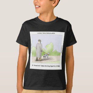 Camiseta Dr Rorschach Leva o Cachorro Spot para um Passeio 