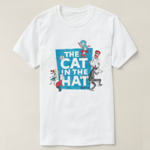 Camiseta Dr. Seuss   Cat no logotipo Hat - Caracteres