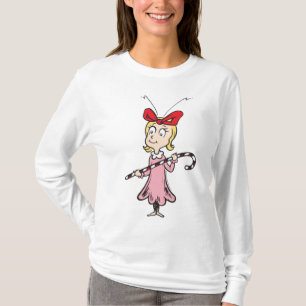 Camiseta Dr. Seuss  Cindy-Lou Who - Holding Candy Cane