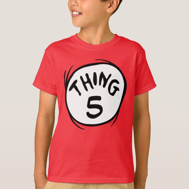 Camiseta Dr. Seuss | Coisa Personalizada Uma Coisa Duas (Frente)