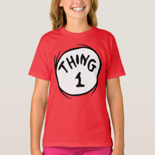 Camiseta Dr. Seuss   Coisa Um Coisa Dois - Coisa Um