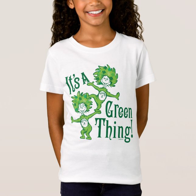 Camiseta Dr. Seuss | É uma coisa verde! (Frente)