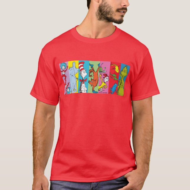 Camiseta Dr. Seuss | Fatia de Caracteres (Frente)