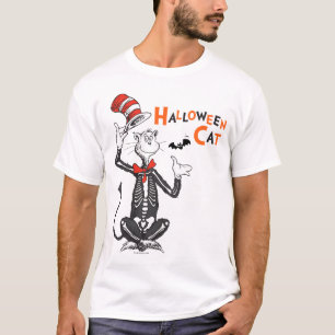 Camiseta Dr. Seuss   Gato no Chapéu de Halloween