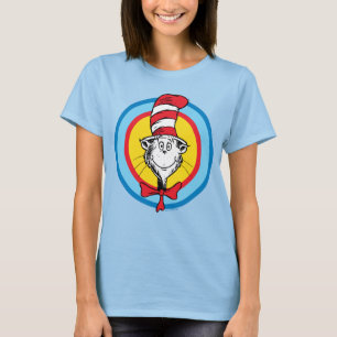Camiseta Dr. Seuss Gato no Chapéu Gráfico da Cabeça