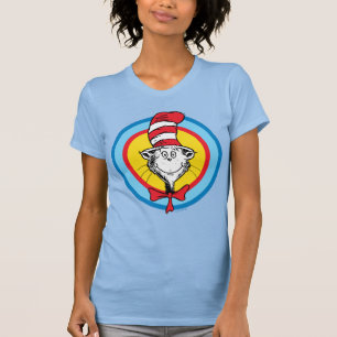 Camiseta Dr. Seuss   Gato no Chapéu Gráfico da Cabeça