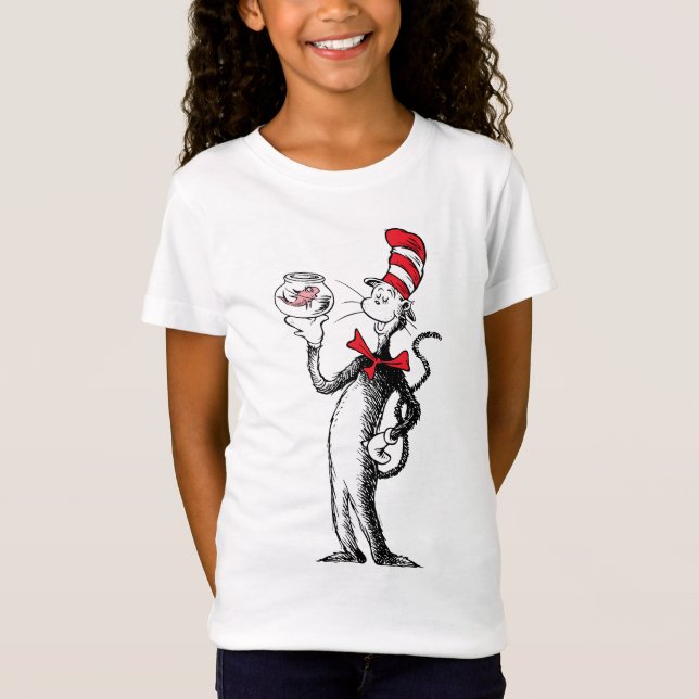 Camiseta Dr. Seuss | Gato no Chapéu & Krinklebine (Frente)