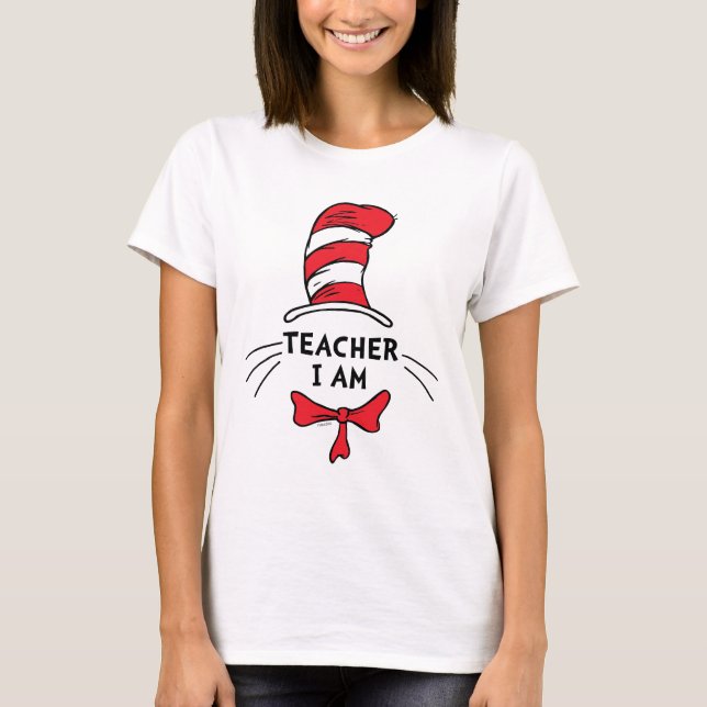 Camiseta Dr. Seuss | Gato no Chapéu - Professor Eu sou (Frente)