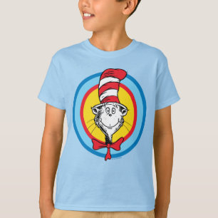 Camiseta Dr. Seuss Gráfico da Cabeça do Gato no Chapéu