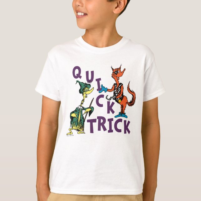 Camiseta Dr. Seuss | Gráfico do Quick Trick Halloween (Frente)