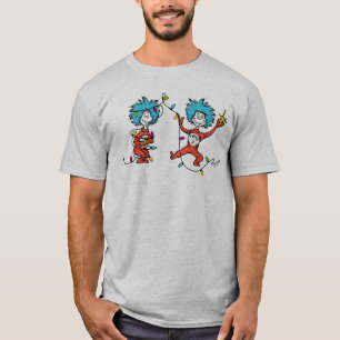 Camiseta Dr. Seuss Grinch Coisa 1 & Coisa 2 Dançar
