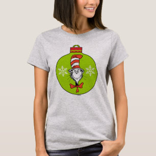 Camiseta Dr. Seuss Grinch Gato no Chapéu Enfeite