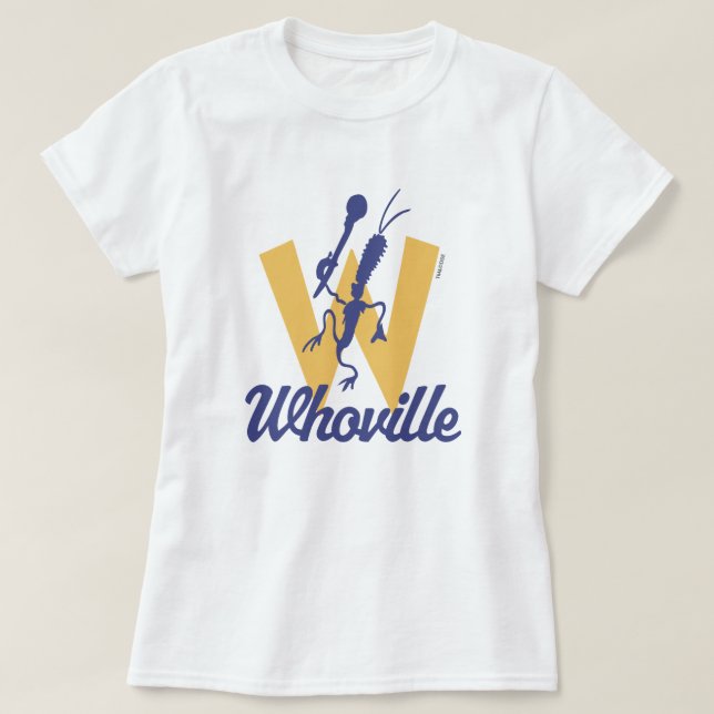 Camiseta Dr. Seuss | Logotipo W Who-ville (Frente do Design)