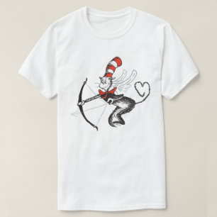 Camiseta Dr. Seuss no Dia dos Namorados O Gato de Chapéu