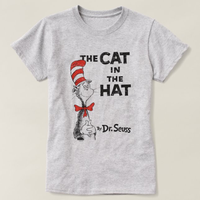 Camiseta Dr. Seuss| O Gato do Livro do Chapéu (Frente do Design)