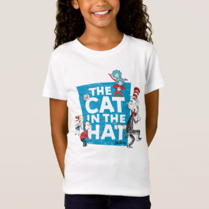 Camiseta Dr. Seuss  O gato do logotipo chapéu - Caracteres