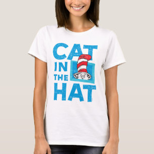 Camiseta Dr. Seuss   O gato do logotipo chapéu - Vintage