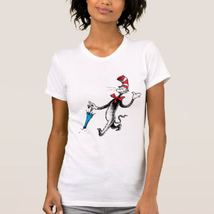 Camiseta Dr. Seuss O Gato no Chapéu Caminhada com Guarda-