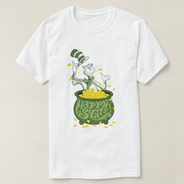 Camiseta Dr. Seuss | O Gato no Chapéu - Rua Feliz. Cat's! (Frente do Design)