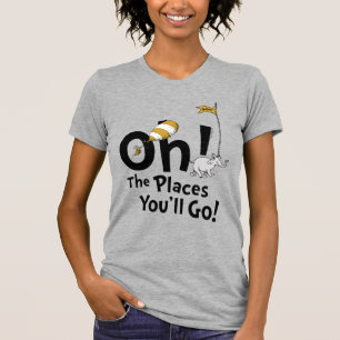 Camiseta Dr. Seuss Oh, Os Lugares Que Você Irá! Retro