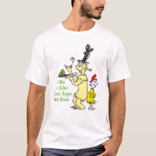 Camiseta Dr. Seuss   Ovos Verdes e Galhãs   Amigo e Sam-I-