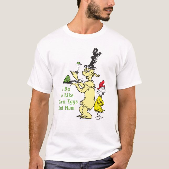 Camiseta Dr. Seuss | Ovos Verdes e Galhãs | Amigo e Sam-I-A (Frente)