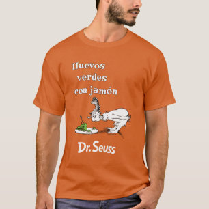 Camiseta Dr. Seuss Ovos Verdes e Presunto em Espanhol