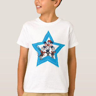 Camiseta Dr. Seuss   Pequenos Gatos EUA Chapéus Gráficos