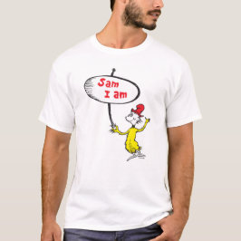 Camiseta Dr. Seuss | Sam-I-Am Segurando Placa